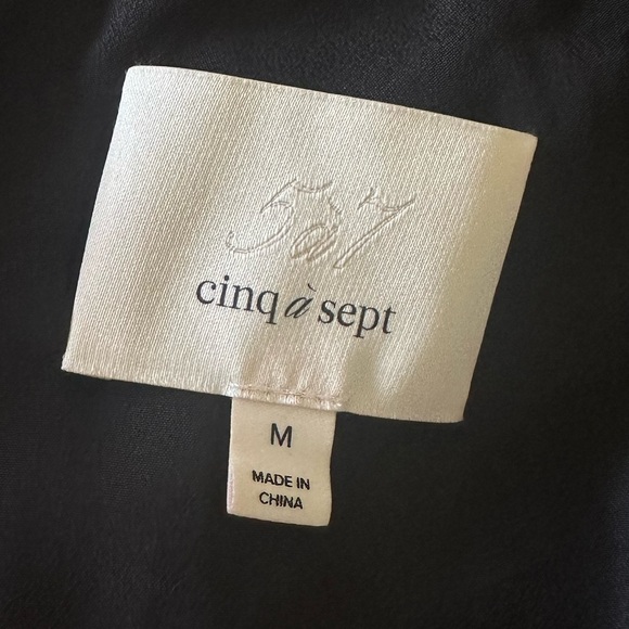 Cinq à Sept Mathieu Velvet Jacket in Black New Medium - Picture 5 of 7